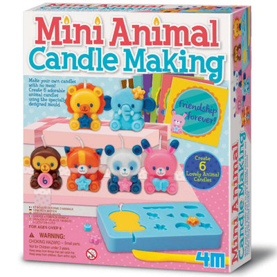4M Mini Make Your Own Animal Candle Making from B&Q