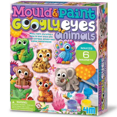 4M Mould & PaintGoogly Eyes Animals from B&Q