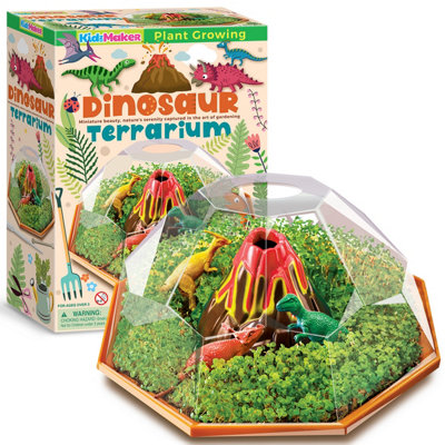 4M Dinosaur Terrarium Kit - Mini Greenhouse Toy
