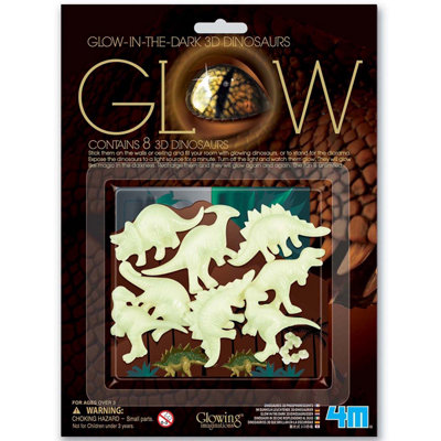 4M Glow-In-The-Dark 3D Dinosaurs8 Included from B&Q