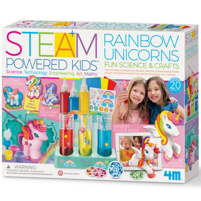 4M Steam Powered Kids Giant Rainbow Unicorn Themed Arts And Crafts from B&Q