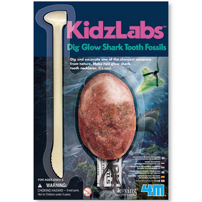 B&Q -  KidzlabsDig Glow Shark Tooth Fossils