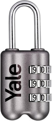 Yale Combination Padlock In Grey from B&Q