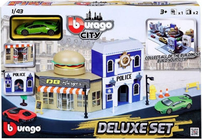 Burago City Street Fire Deluxe SetComplete Town In A Box Playset from B&Q