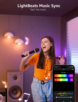 Lepro Smart Bulb E14Music Sync Wifi BulbLlm Ai Lighting Design Assistant from B&Q