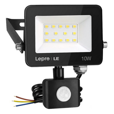 Lepro Security Lights Outdoor Motion SensorSecurity Light10W 850 LumenWaterproofUltra Thin Flood LightPir Lights Outdoor from B&Q