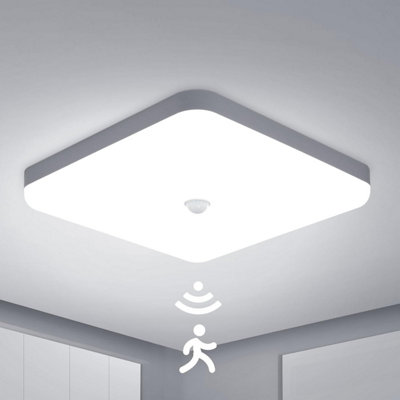 Combuh 30 W Led Motion Sensor Ceiling Light Indoor25 Cm Cool White 6500 KIp 56 Waterproof Lights Fitting With Pir For Porch from B&Q