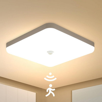 Combuh 30 W Led Motion Sensor Ceiling Light Indoor25 Cm Warm White 3000 KIp 56 Waterproof Lights Fitting With Pir For Porch from B&Q
