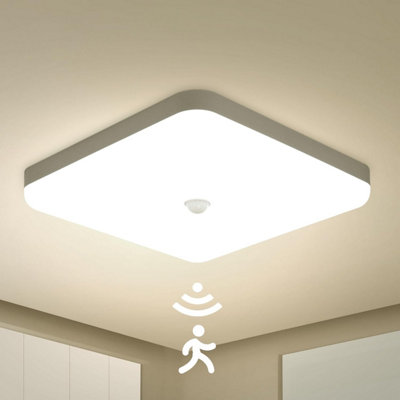 Combuh 30 W Led Motion Sensor Ceiling Light Indoor25 Cm Natural White 4000 KIp 56 Waterproof Lights Fitting With Pir For from B&Q
