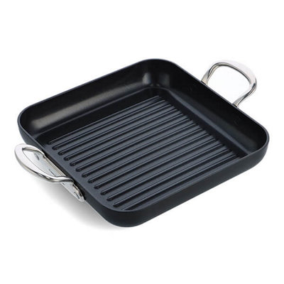 Greenpan Barcelona Pro Aluminium Non-Stick 28Cm Square Grill Pan from B&Q