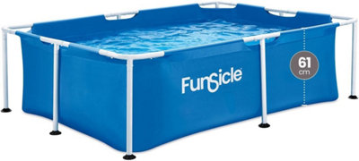 Summer Waves Funsicle 7Ft Rectangular Above Ground Pool2.1 X 1.5 X 0.61 M Activity Lap Pool from B&Q