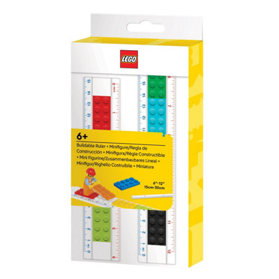 Lego Buildable Ruler With Construction Minifigure Set from B&Q