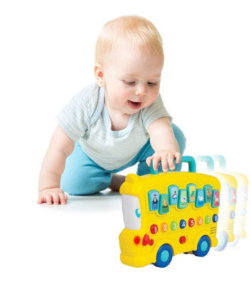 Winfun Unisex Yellow Animal Sounds Bus In | Size: 1 Pack - Image 2