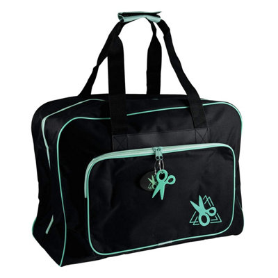 B&Q -  S/machine Bag Blk/trqSewing Machine Bag: Black And TurquoiseGroves