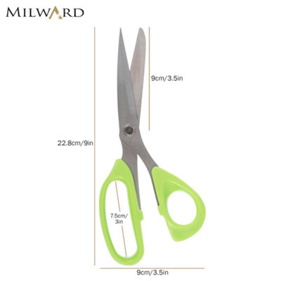 Milward General Purpose Scissors22.8Cm Sharp FabricCraft & Office Scissors With Ergonomic Handle from B&Q