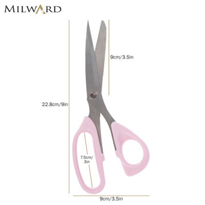 Milward General Purpose Scissors22.8Cm Sharp FabricCraft & Office Scissors With Ergonomic Handle from B&Q
