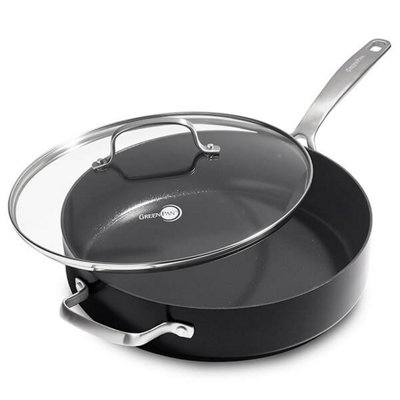Greenpan Copenhagen Aluminium Non-Stick 28Cm Saute Pan With Lid from B&Q