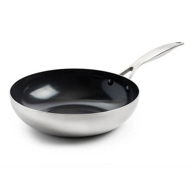 Greenpan Geneva 3-Ply Stainless Steel Non-Stick 28Cm Wok