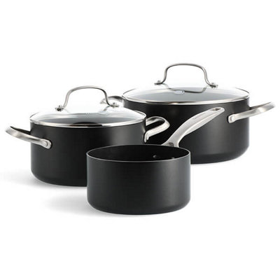 Greenpan Copenhagen Aluminium Non-Stick 3 Piece Cookware Set from B&Q