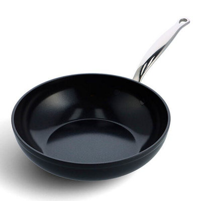 Greenpan Barcelona Pro Aluminium Non-Stick 28Cm Wok from B&Q