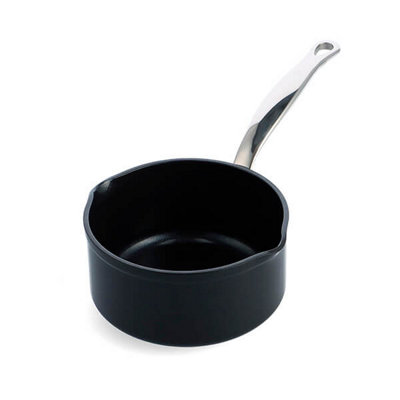Greenpan Barcelona Pro Aluminium Non-Stick 16Cm Saucepan With Pouring Spouts from B&Q