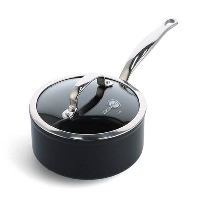 Greenpan Barcelona Pro Aluminium Non-Stick 18Cm Saucepan With Lid from B&Q