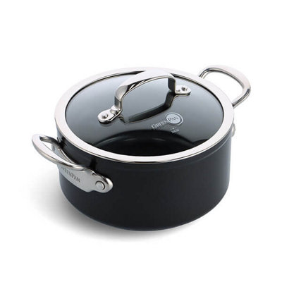 Greenpan Barcelona Pro Aluminium Non-Stick 20Cm Casserole With Lid from B&Q