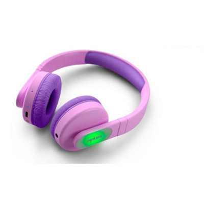 Philips Tak4206 Kids Wireless Bluetooth On-Ear Headphones Includes Free Gift Pink