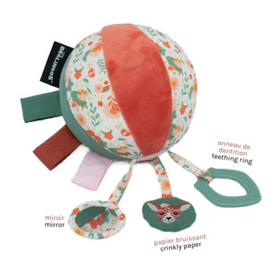 Les Deglingos Unisex Multicolor Activity Ball -Melimelos The Deer - Image 2