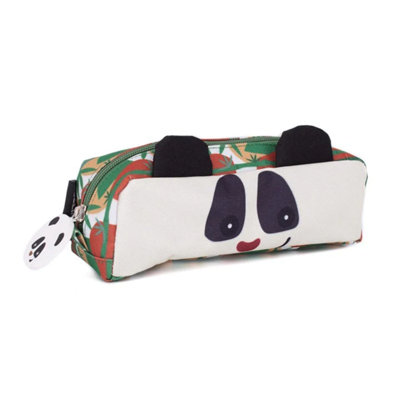 Les Dèglingos Les Degingos Pencil CaseRototos The Panda Animal Face 1-Zip Stationary Storage from B&Q