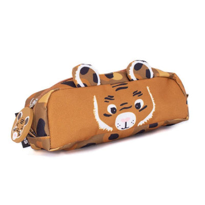 Les Dèglingos Les Degingos Pencil CaseSpeculos The Tiger Animal Face 1-Zip Stationary Storage from B&Q