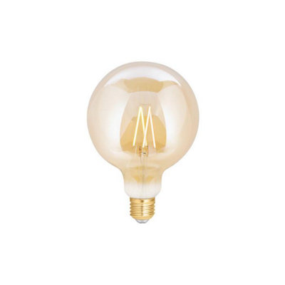 Wiz G125 E27 Screw Led Filament Dimmable Lightbulb from B&Q