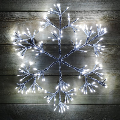 Outdoor christmas clearance snowflake lights