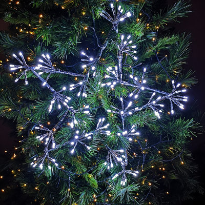 Samland 160 LED Blast Ice Star Ball Christmas Light Decoration in Blue & White main image 1