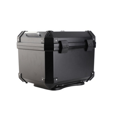 48L Waterproof Motorcycle Trunk - Roomy, Quick Release Luggage with Reflective Strips and 2 Keys