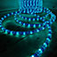 48m Blue 1800 LED Christmas Disco DJ Rope Light Static Function Indoor Outdoor With Reel