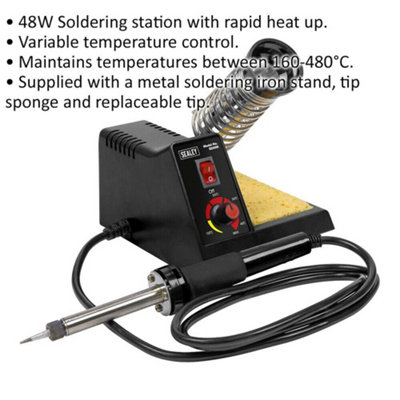 Soldering station deals with temperature control