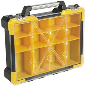490 x 425 x 110mm 12 Compartment Parts / Bit Storage Case - Components & Screws