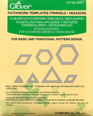 Groves Of Thames Pwork T/Plates 3 - Patchwork Templates: Triangle And Hexagon - Clover