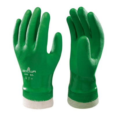 Showa 600 Pvc Coated Waterproof Safety GlovesSize 7S from B&Q