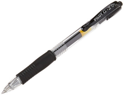 Pilot 040101201 G205 Retractable Gel Rollerball 0.5 mm Tip (Box Of 12)Black from B&Q