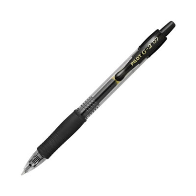 Pilot G-2 Rollerball Pen1 Pack (Black) 0.7mm Medium TipBoldSmooth Writing from B&Q