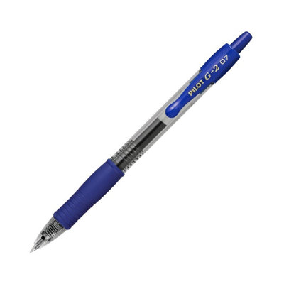 Pilot G-2 Rollerball Pen1 Pack (Blue) 0.7mm Medium TipBoldSmooth Writing from B&Q