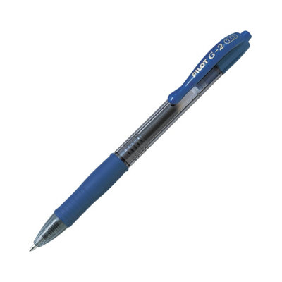 Pilot G-2 Rollerball Pen Set12 Pack (Blue) 1.0mm Broad TipBoldSmooth Writing from B&Q