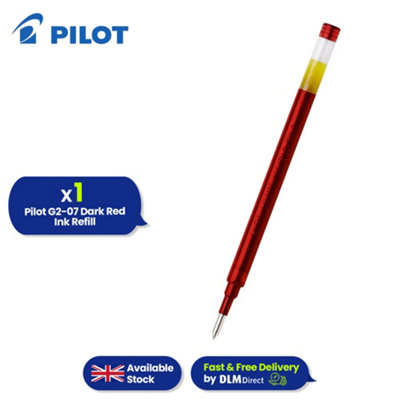 Pilot G2-07 RefillGel Roller Ball Red Ink Refill For Smooth Writing from B&Q