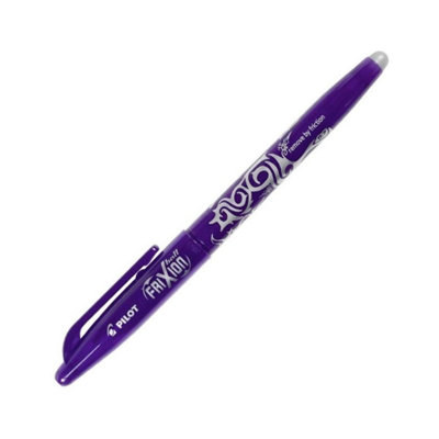 Pilot Frixion Rollerball Pen1 Pack (Violet) Medium 0.7mmErasable Ink Removes By Friction from B&Q