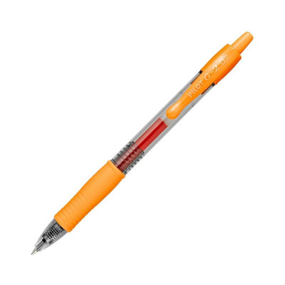 Pilot G-2 Rollerball Pen1 Pack (Orange) 0.7mm Medium TipBoldSmooth Writing from B&Q