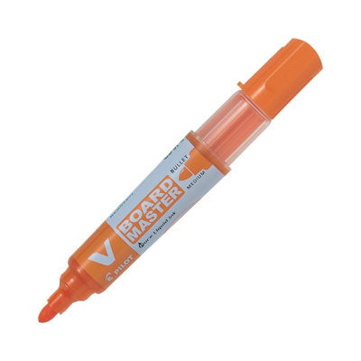 Pilot V Board Marker1 Pack (Orange) Medium Bullet TipDynamic Whiteboard Presentations from B&Q