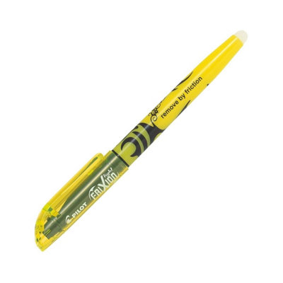 Pilot Frixion Light Highlighter Pen1 Pack (Yellow) Medium TipErasable InkSmooth Writing from B&Q