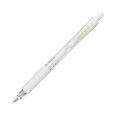 Pilot G-2 Rollerball Pen1 Pack (White) 0.7mm Medium TipBoldSmooth Writing from B&Q